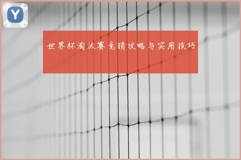 世界杯淘汰赛竞猜攻略与实用技巧